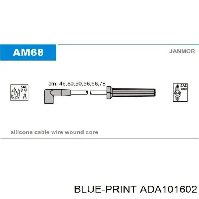  Juego de cables de encendido para Chrysler Voyager 