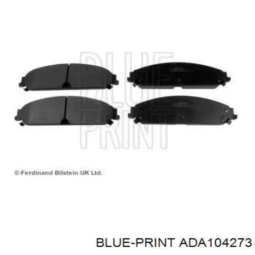 ADA104273 Blue Print pastillas de freno delanteras