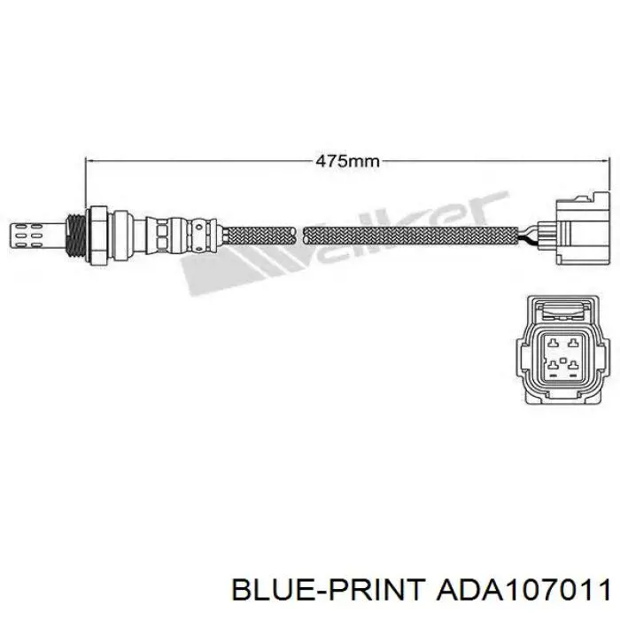  Sonda Lambda Sensor De Oxigeno Post Catalizador para Dodge Challenger 