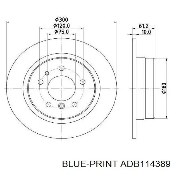  Disco de freno trasero para BMW 5 E34