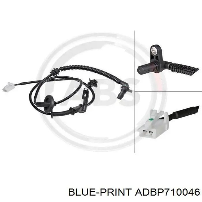  Sensor ABS trasero izquierdo para Hyundai Accent 4 