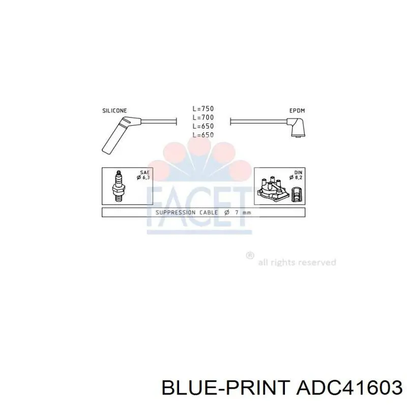 L35006JC Japan Cars juego de cables de encendido