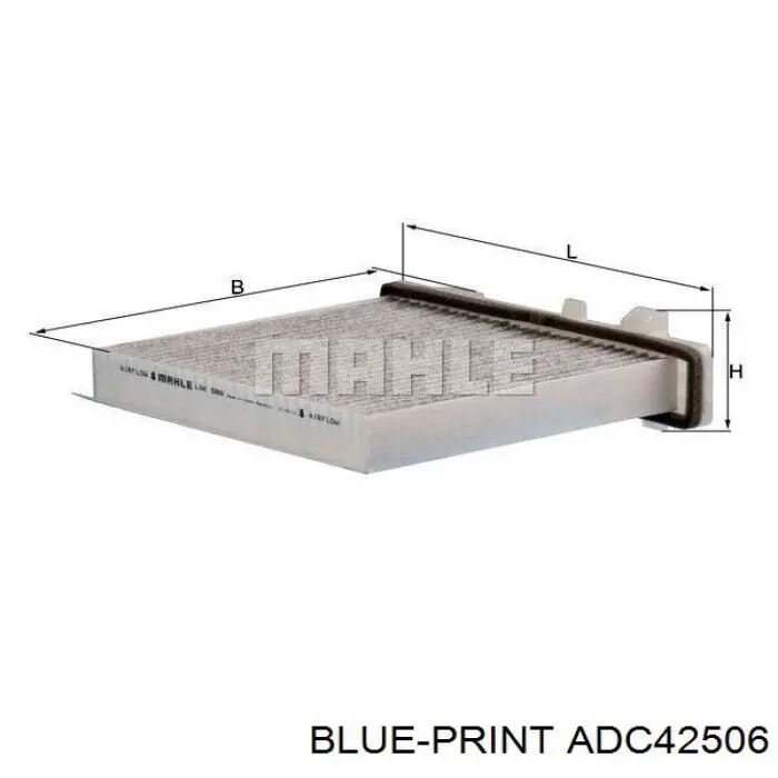 ADC42506 Blue Print filtro de habitáculo