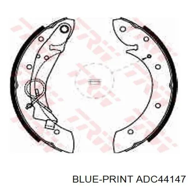 ADC44147 Blue Print zapatas de frenos de tambor traseras