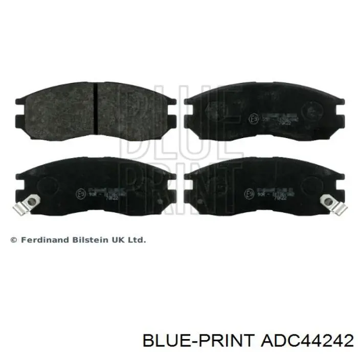 ADC44242 Blue Print pastillas de freno delanteras