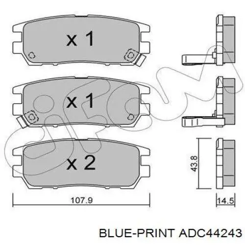 MN102623 Mitsubishi pastillas de freno traseras