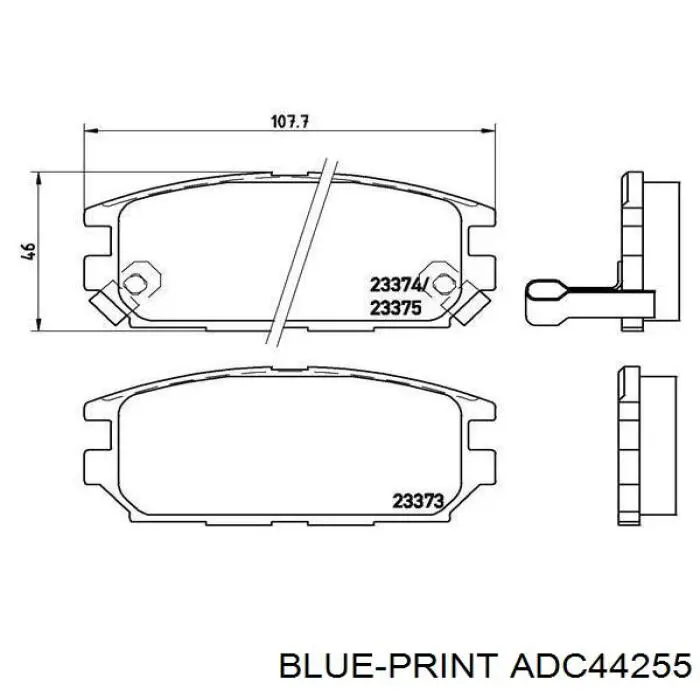 MB928067 Chrysler pastillas de freno traseras