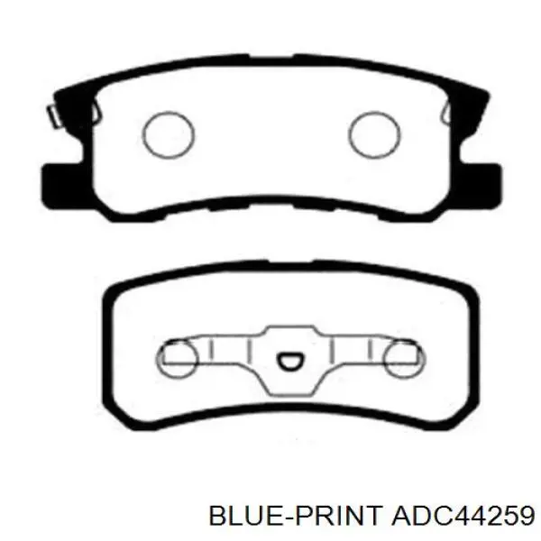 ADC44259 Blue Print pastillas de freno traseras