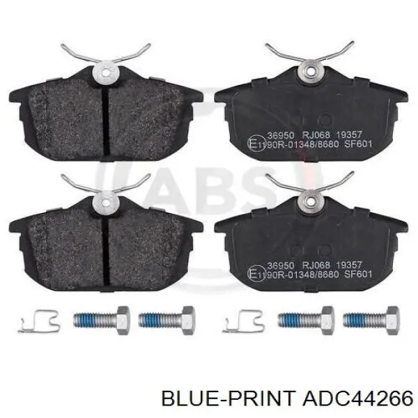 ADC44266 Blue Print pastillas de freno traseras