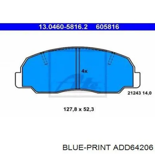  Pastillas de freno delanteras para Daihatsu Feroza F300