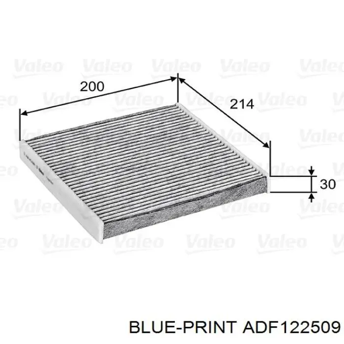 ADF122509 Blue Print filtro de habitáculo