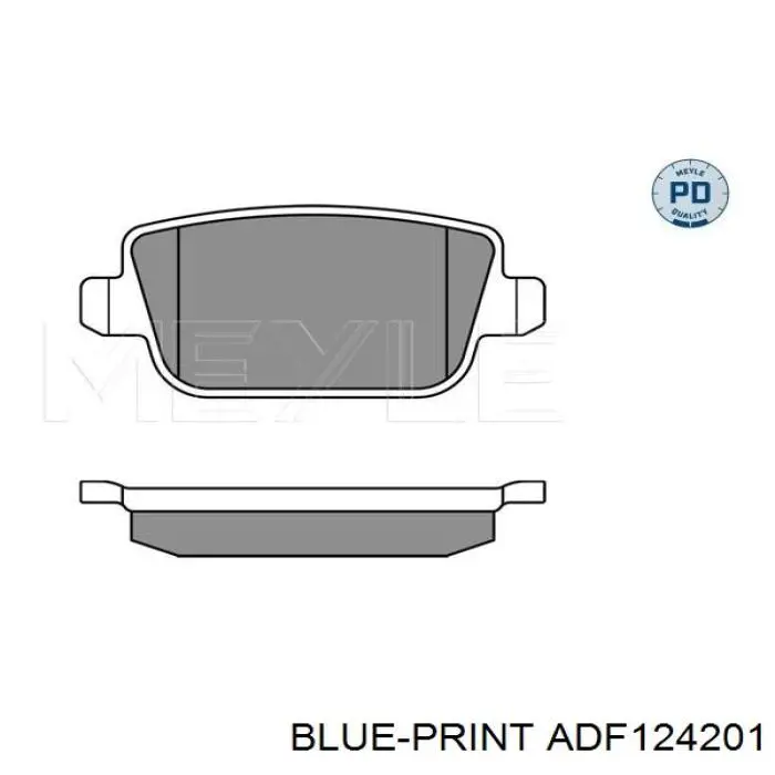 ADF124201 Blue Print pastillas de freno traseras