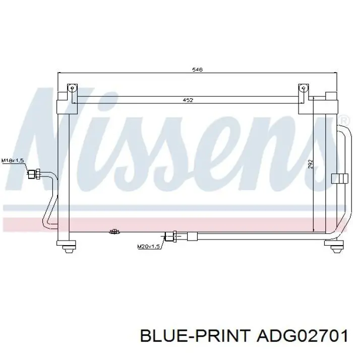 96314763 General Motors condensador aire acondicionado