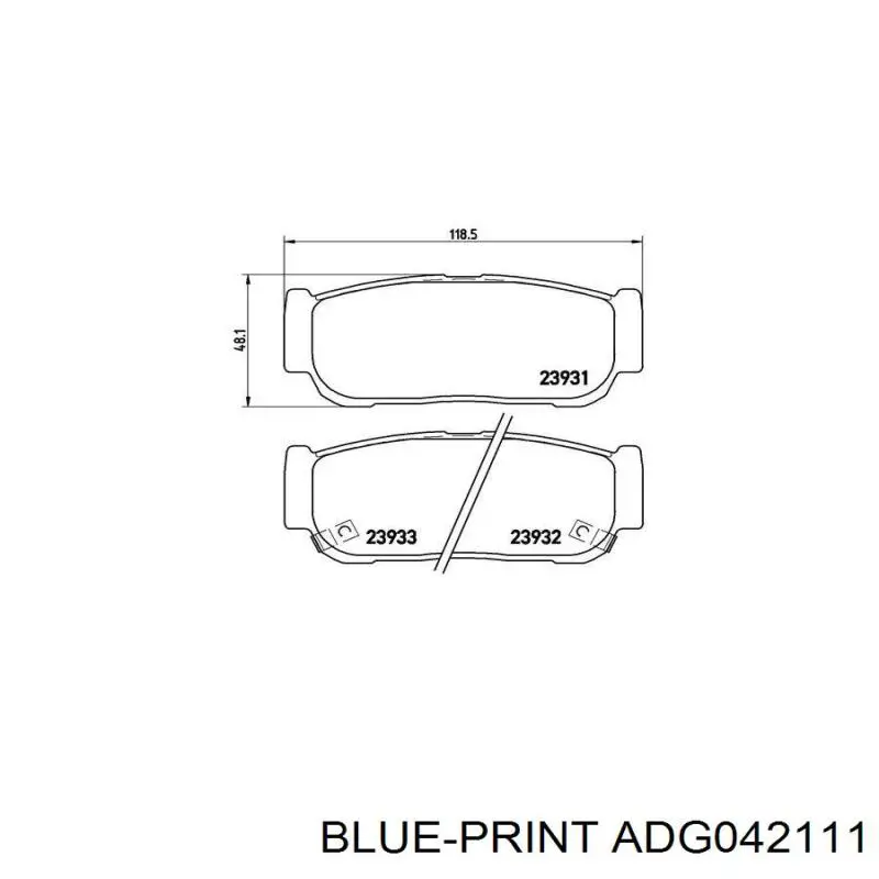  Pastillas de freno traseras para SsangYong Rodius 