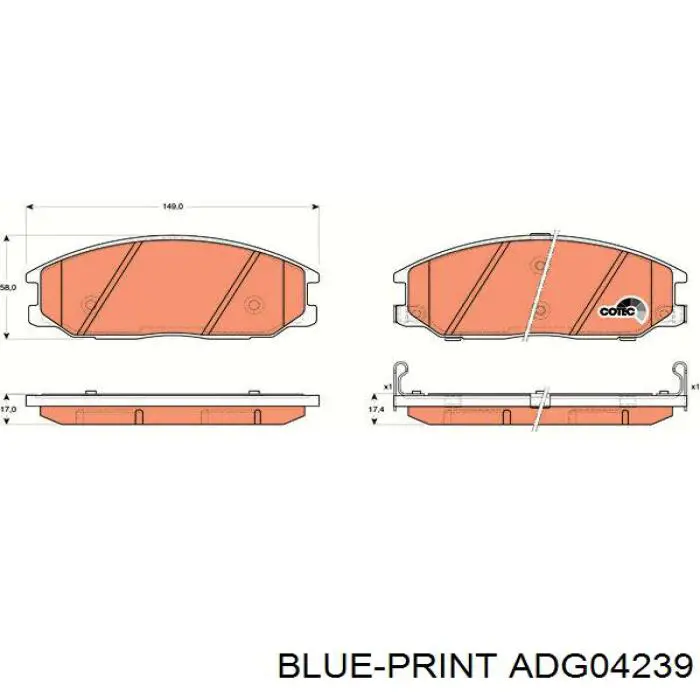  Pastillas de freno delanteras para SsangYong Rexton 2 