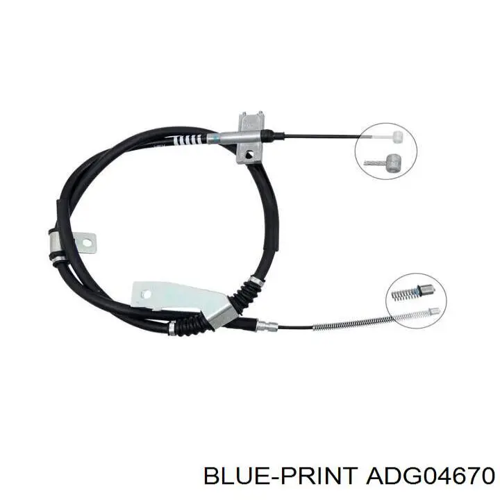  Cable de freno de mano trasero izquierdo para SsangYong Korando 