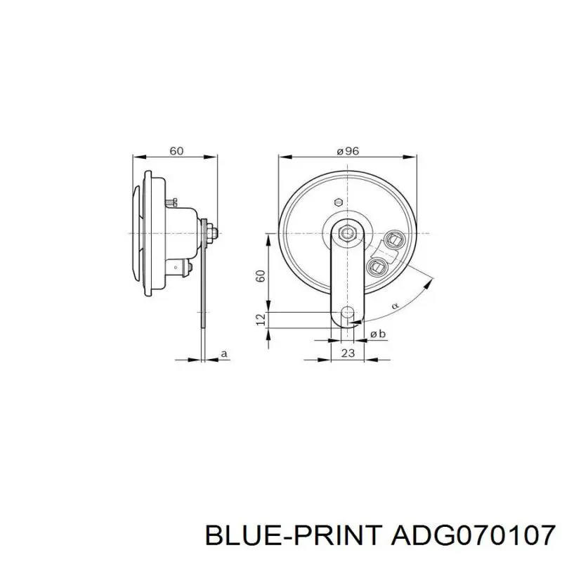 ADG070107 Blue Print sonda lambda sensor de oxigeno para catalizador