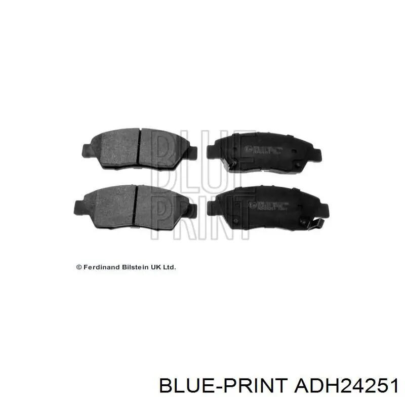 ADH24251 Blue Print pastillas de freno delanteras