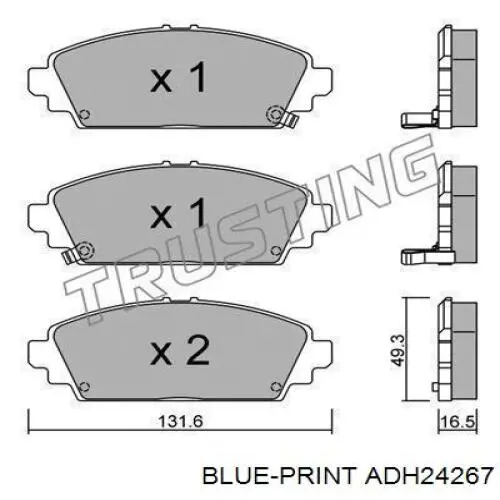 45022S1AE63 Honda pastillas de freno delanteras