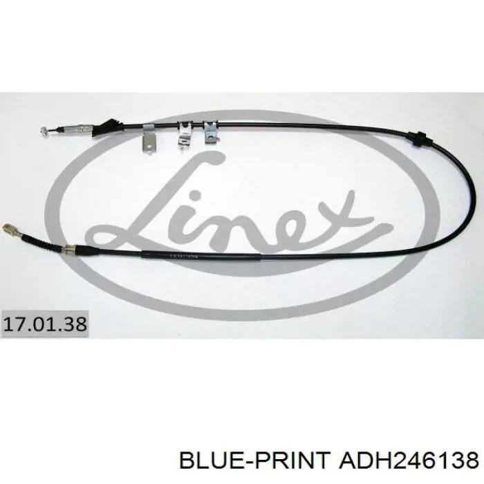  Cable de freno de mano trasero derecho para Honda Civic 6 