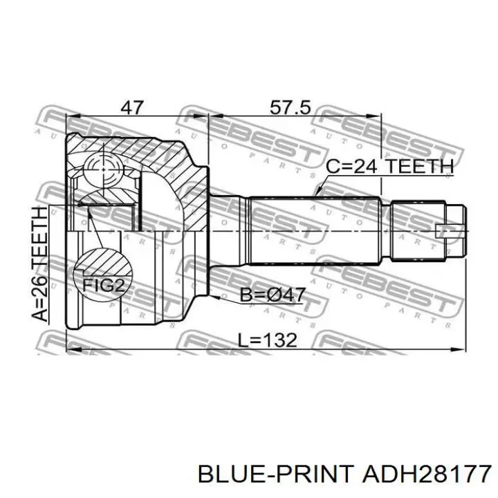  Fuelle, árbol de transmisión delantero interior para Honda Accord 5 