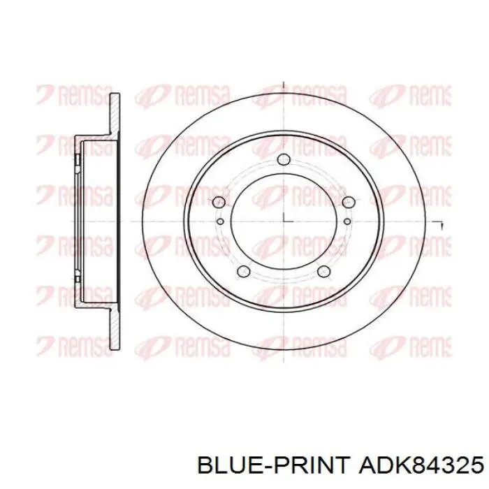 ADK84325 Blue Print freno de disco delantero