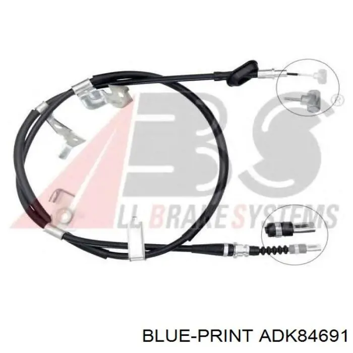 K14144 ABS cable de freno de mano trasero izquierdo