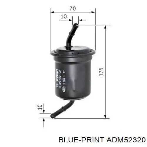 ADM52320 Blue Print filtro combustible