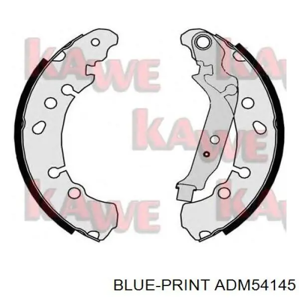 KBS-5402 Kavo Parts zapatas de frenos de tambor traseras