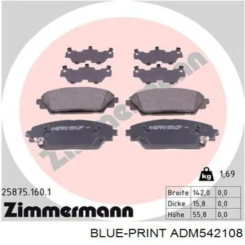  Pastillas de freno delanteras para Mazda CX-30 DM