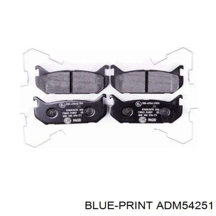 ADM54251 Blue Print pastillas de freno traseras