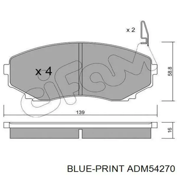  Pastillas de freno delanteras para Mazda MPV 2 