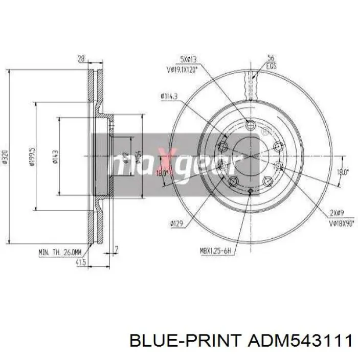  Freno de disco delantero para Mazda CX-7 ER