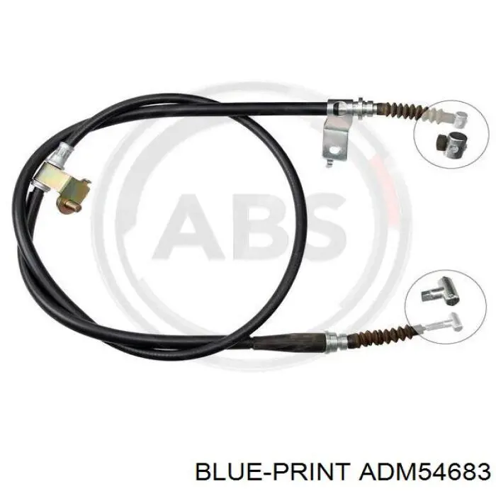 BKB2075 Borg&beck cable de freno de mano trasero derecho