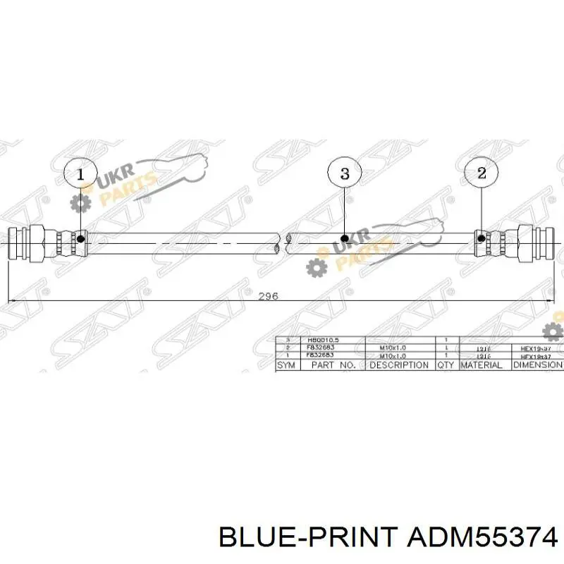  Tubo flexible de frenos trasero para Mazda E SR2