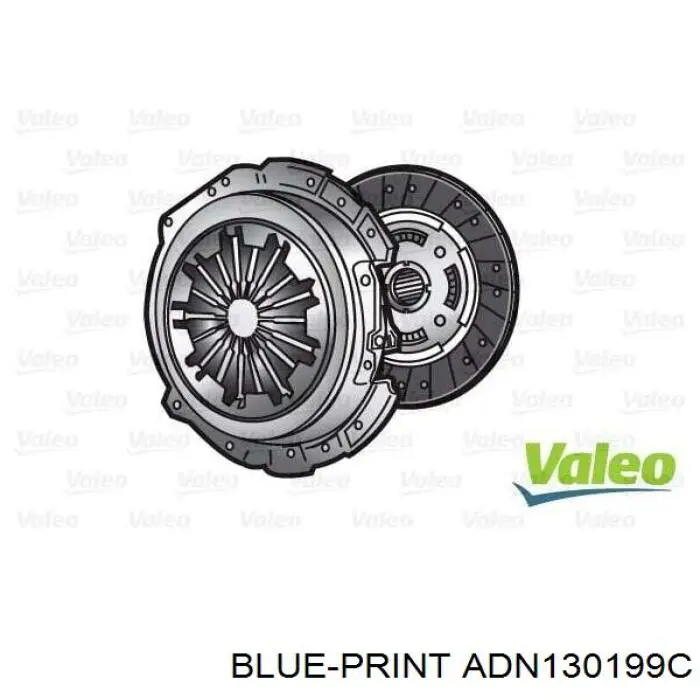 ADN130199C Blue Print kit de embrague (3 partes)