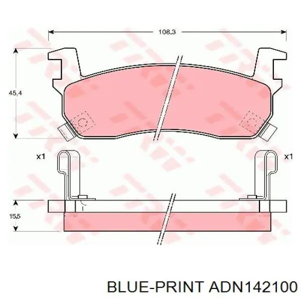  Pastillas de freno delanteras para Nissan Micra K10