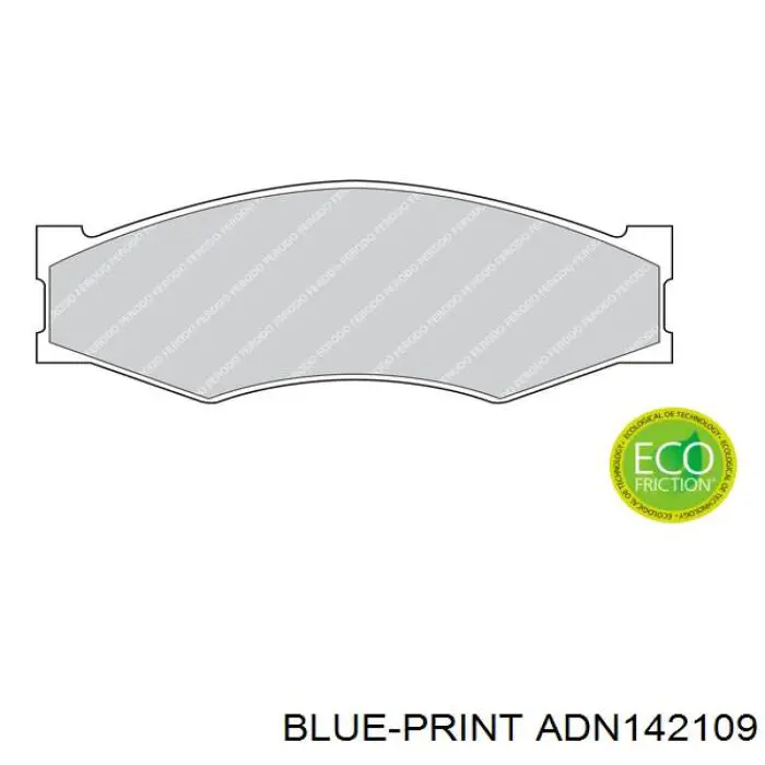 ADN142109 Blue Print pastillas de freno delanteras