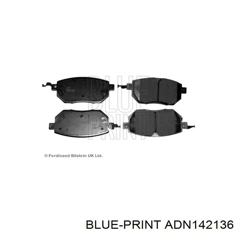 ADN142136 Blue Print pastillas de freno delanteras