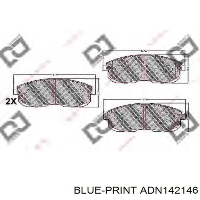 4106073L91 Nissan pastillas de freno delanteras