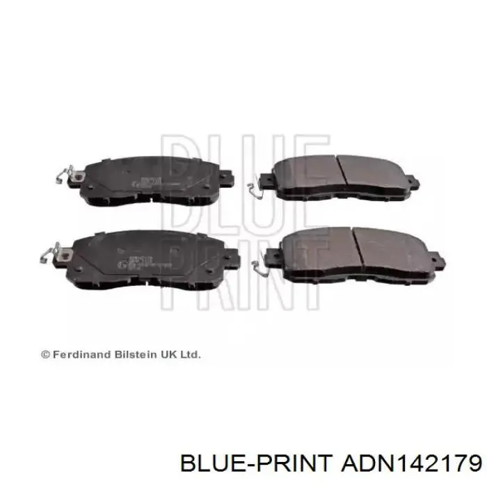 ADN142179 Blue Print pastillas de freno delanteras