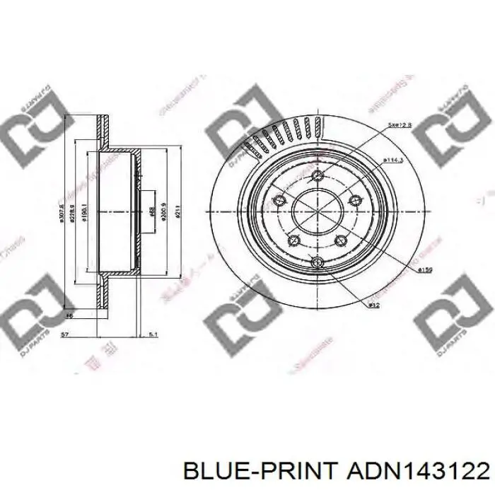  Disco de freno trasero para Infiniti FX S51