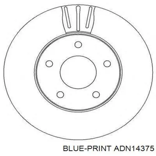 ADN14375 Blue Print freno de disco delantero