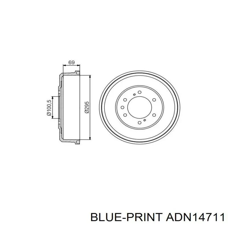 4320637G10 Nissan freno de tambor trasero