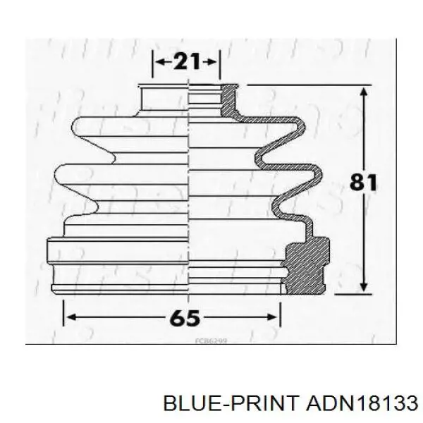 53608 Akron Malo fuelle, árbol de transmisión delantero interior