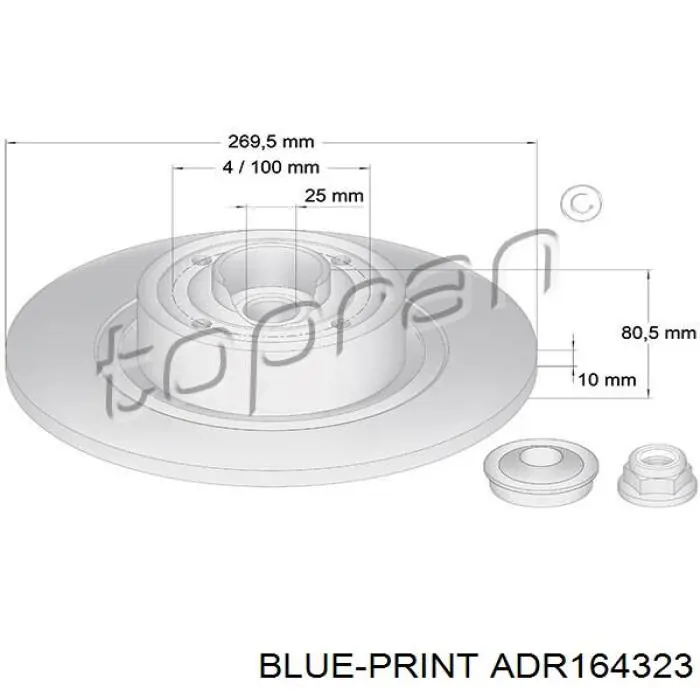  Disco de freno trasero para Renault Scenic 2 