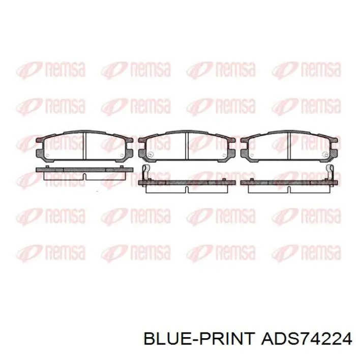  Pastillas de freno traseras para Subaru Impreza 1 