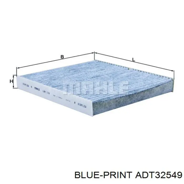 ADT32549 Blue Print filtro de habitáculo