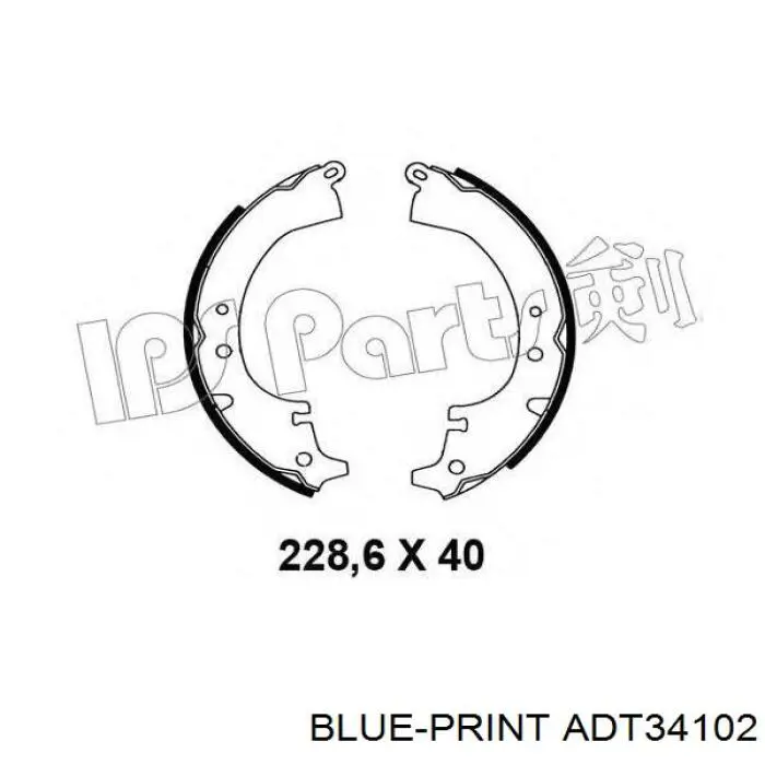 0449522050 Toyota zapatas de frenos de tambor traseras