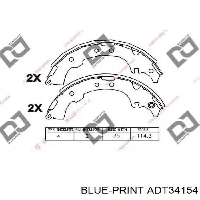 449544020 Toyota zapatas de frenos de tambor traseras